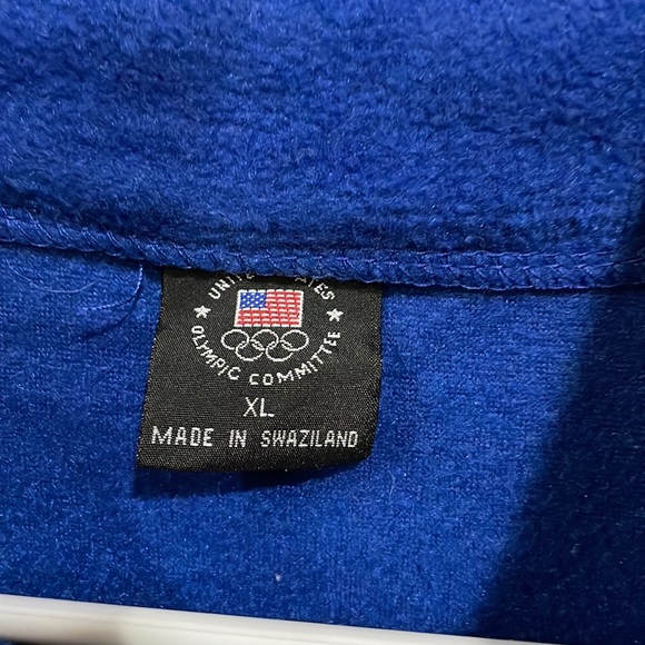 United States Olympic Committee blue fleece vest team USA size XL - Picture 3 of 10
